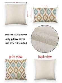 1 Gói Hình Học In Ngoài Trời Đệm Chống Nước Có, Không Làm Đầy, Hiện Đại Ném Vỏ Gối Cho Sân, Ban Công - Nhiều màu - Xem 3