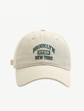 1pc Women Letter Embroidered Adjustable Casual Baseball Cap For Outdoor Soft And Comfortable Simple Breathable Street