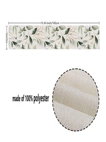 1 gói Thảm trải bàn họa tiết lá, Polyester Bàn bếp gia đình đầy màu sắc - Nhiều màu - Xem 3