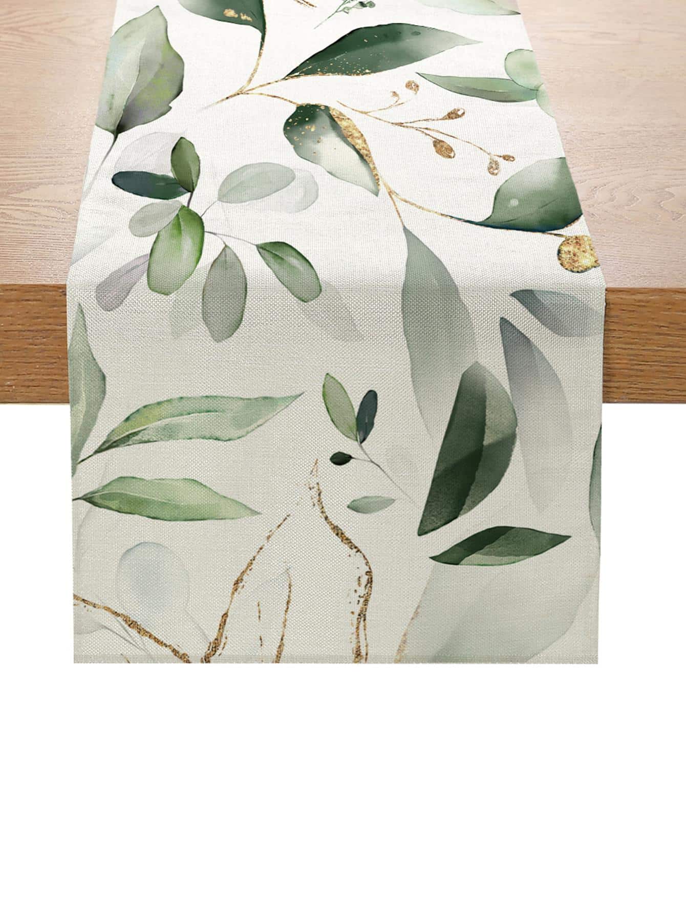 1 gói Thảm trải bàn họa tiết lá, Polyester Bàn bếp gia đình đầy màu sắc - Nhiều màu - Xem 1