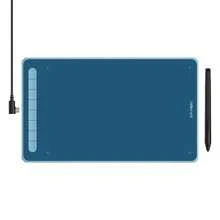 Deco L Drawing Tablet 10x6 Inch Computer Graphic Tablet With Updated Battery-Free X3 Digital Stylus And 8 Shortcuts Compatible With Chrome, Windows 11, Linux, MacOS, And Android - 藍色 - 查看 1