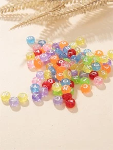 100 Cái/bộ Thời Trang Chi Tiết Chữ Tự Làm Đính Hạt Dành Cho Nữ Dành Cho Tự Làm Trang Sức - Nhiều màu - Xem 3