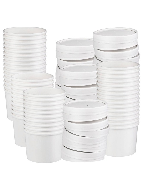 12 oz Soup Containers with Lids Disposable Soup Bowls, Ice Cream