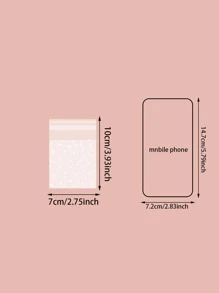 100 Cái Túi Gói Quà In Chấm, Túi Gói PP Trong Suốt Đơn Giản Chấm Bi Cho Quà Tặng - trắng - Xem 6