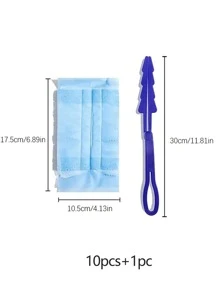 10pcs Fiber Duster, Modern Long Handle Dust Brush For Home - Multicolor - View 7