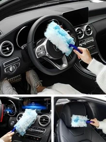 10pcs Fiber Duster, Modern Long Handle Dust Brush For Home - Multicolor - View 4