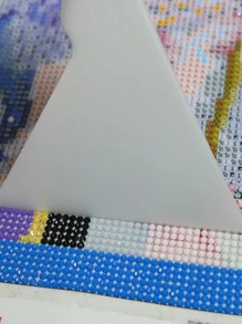 2入組/套塑料鑽石畫校正器，用於DIY現代白色鑽石畫調整器 - 白色 - 查看 3