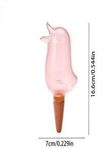 1pc PS Self Watering Device, Modernist Bird Decor Plant Watering Device For Garden - Red - View 6