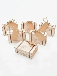 50 cái/25 cái Hộp vali du lịch Hộp quà giấy Kraft Đám cưới Sinh nhật Trang trí tiệc Vật dụng Quà tặng Giáng sinh Bao bì Hộp trang sức, Hộp quà tặng ngày lễ, Tiệc sinh nhật, Hộp quà tốt nghiệp, Bao bì quà tặng mùa tốt nghiệp, Hộp quà tặng phù dâu, Bao bì đám cưới Hộp quà lưu niệm, - Màu Khaki - Xem 3