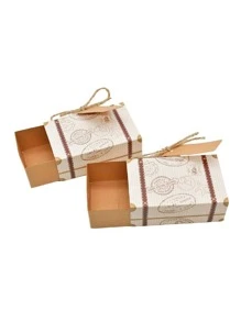 50 cái/25 cái Hộp vali du lịch Hộp quà giấy Kraft Đám cưới Sinh nhật Trang trí tiệc Vật dụng Quà tặng Giáng sinh Bao bì Hộp trang sức, Hộp quà tặng ngày lễ, Tiệc sinh nhật, Hộp quà tốt nghiệp, Bao bì quà tặng mùa tốt nghiệp, Hộp quà tặng phù dâu, Bao bì đám cưới Hộp quà lưu niệm, - Màu Khaki - Xem 6