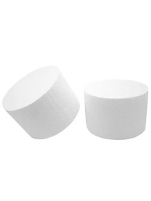 Bright Creations 2 Pack Foam Cake Dummies for Faux Wedding Cake, 6x4 Inch Dummy Rounds - 白色 - 查看 6