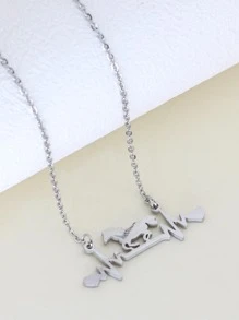Nam 1 Miếng Đúng mốt Thép không gỉ Ngựa & Nhịp tim Dây chuyền với sức hấp dẫn Đối với phụ nữ Đối với Qủa tặng , Đối với Đồ trang sức Qủa tặng Và Buổi tiệc - Bạc - Xem 4