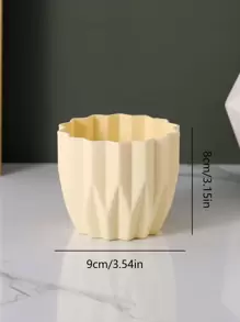 1 pieza Maceta liso sin flor - Azul - Ver 4