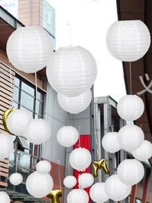 3pcs Plain Color Decorative Paper Lantern