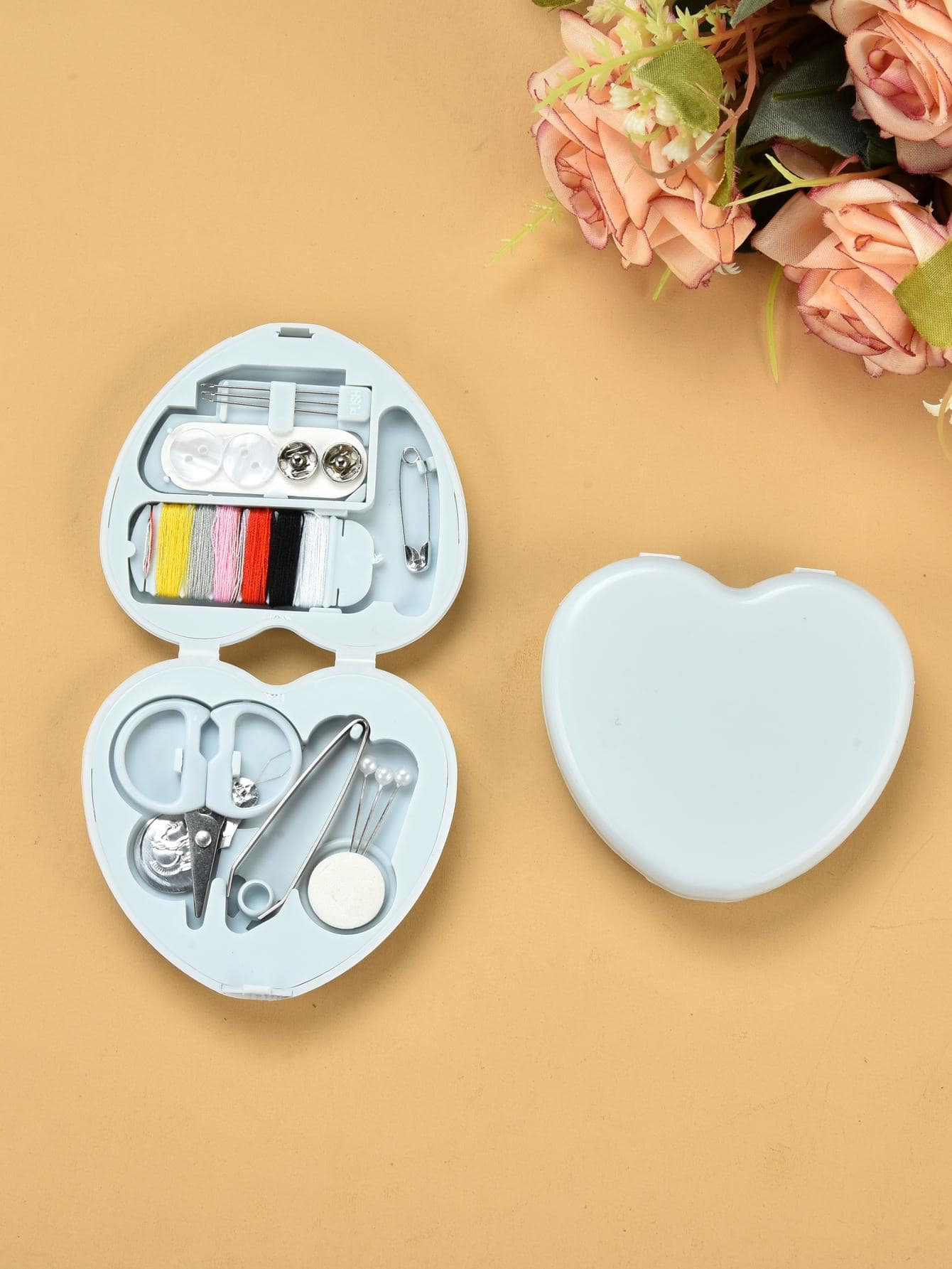 pince 16 Cái/bộ Nhựa Máy Đường Chỉ May Bộ Hiện Đại Di Động Tay Đường Chỉ May Bộ Thủ Công - Màu xanh lam - Xem 1