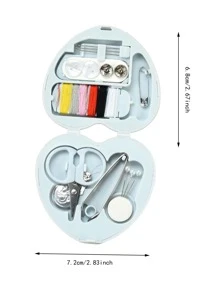 pince 16 Cái/bộ Nhựa Máy Đường Chỉ May Bộ Hiện Đại Di Động Tay Đường Chỉ May Bộ Thủ Công - Màu xanh lam - Xem 2