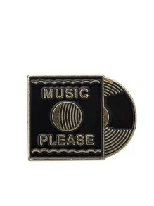 1入組時尚鋅合金幾何裝飾胸針適合女士日常裝飾