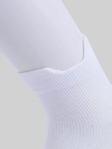 1 par Calcetines de rayas atlético - Blanco - Ver 4