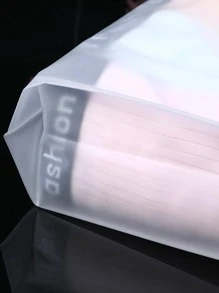 1pc EVA Storage Bag, Funny Cat Pattern Travel Storage Bag For Travel - Black and White - View 4