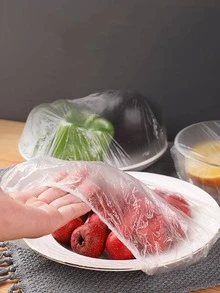 100入組一次性食物罩 - 無色 - 查看 3