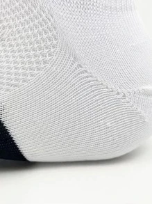 3pcs Men Striped Athletic Socks For Running - Multicolor - View 3