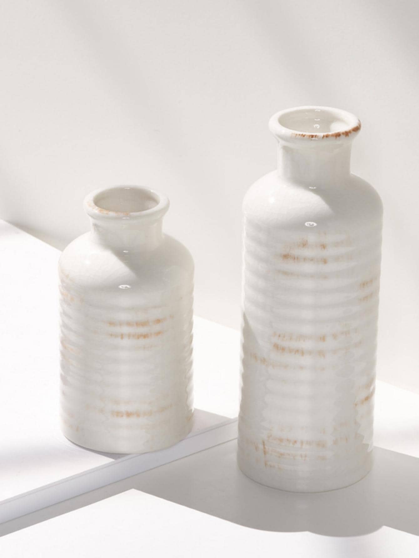 1pc Porcelain Flower Vase, Modern White Vase For Flower SHEIN USA