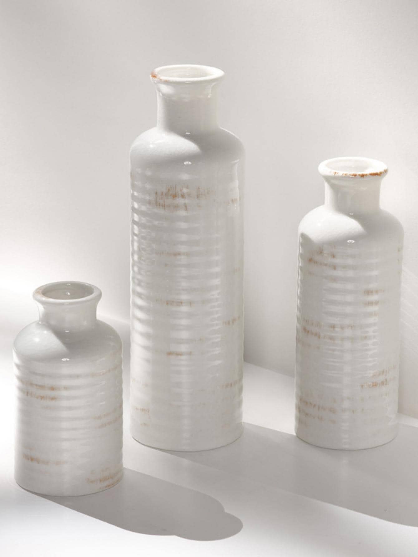 1pc Porcelain Flower Vase, Modern White Vase For Flower SHEIN USA