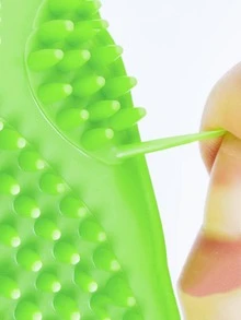 1pc Random Color Pet Bath Brush For Dog And Cat For Cleaning - Multicolor - View 6