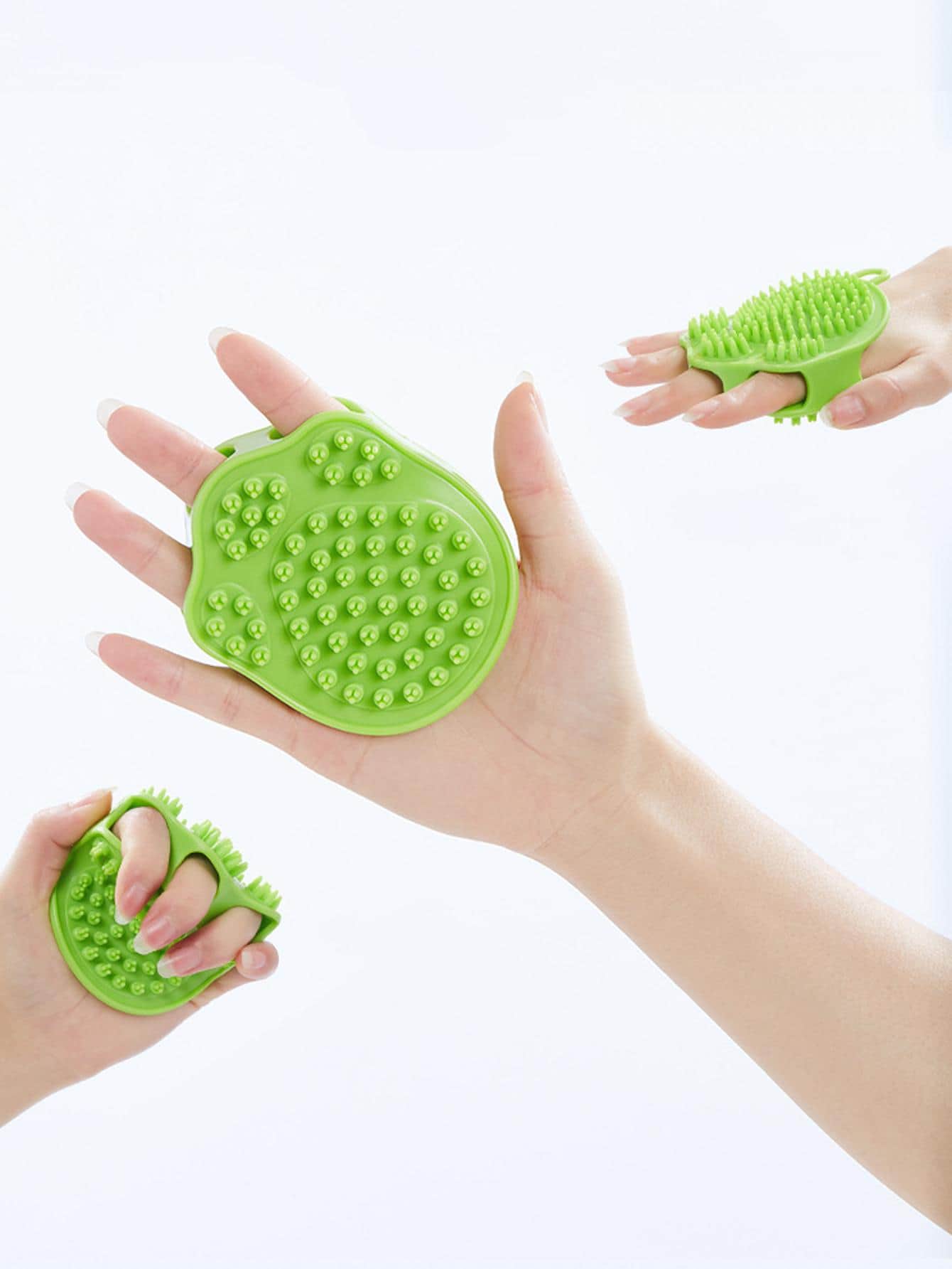 1pc Random Color Pet Bath Brush For Dog And Cat For Cleaning - Multicolor - View 1