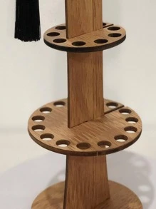 1pc Wooden Graduation Hat Decor Decoration Craft - Blue - View 3