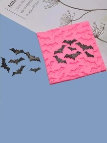 1 pieza Molde de silicona de bricolaje con diseño de murciélago - Multicolor - Ver 4