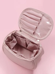 字母圖案化妝包 - 粉色 - 查看 4