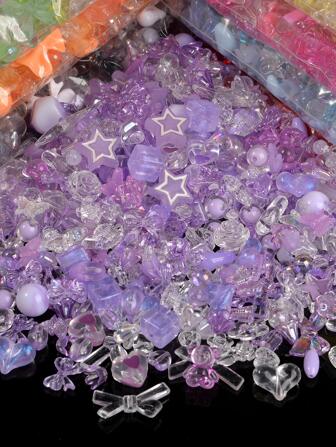 20 piezas/set cuenta DIY diseño de estrella y lazo