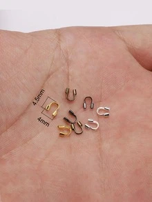 100 cái/bộ Phụ kiện trang sức DIY bằng sắt - Nhiều màu - Xem 6