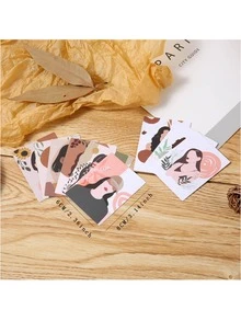 10 cái Thẻ trang sức đồ họa hình - Đen và trắng - Xem 3