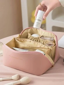 1入組字母圖案洗漱包 - 粉色 - 查看 7