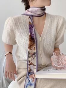 Phụ nữ Slogan & Hình đồ họa Dây buộc tóc thời trang cho cuộc sống hàng ngày - Nhiều màu - Xem 4