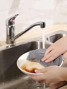 HYER KITCHEN 20入組素色清潔抹布 - 灰色 - 查看 4