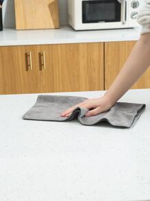 HYER KITCHEN 1 pezzo/5 pezzi Straccio di pulizia semplice, panno di pulizia in poliestere minimalista per casa, cucina, bagno, forniture per la casa