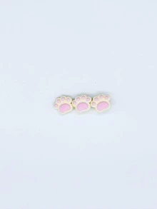 5 cái Phụ nữ Paw Decor Kẹp tóc dễ thương Kẹp tóc cá sấu - Nhiều màu - Xem 3