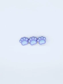 5 cái Phụ nữ Paw Decor Kẹp tóc dễ thương Kẹp tóc cá sấu - Nhiều màu - Xem 5