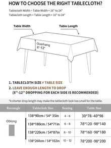 1入組幾何圖案桌布，用於餐桌裝飾現代滌綸桌布