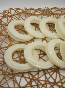 10pcs Plain Curtain Ring - White - View 1