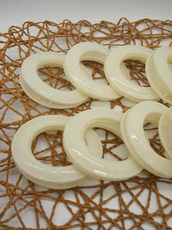 10 piezas liso Cortina Anillo