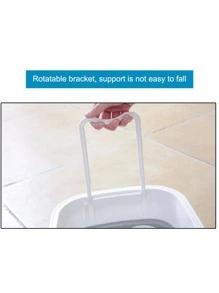 1pc Plastic Folding Basins Portable Wash Basins Folding Laundry Tub Adult Baby Bath Basin Bathroom Kitchen Accessories Wash Basin - White - View 4