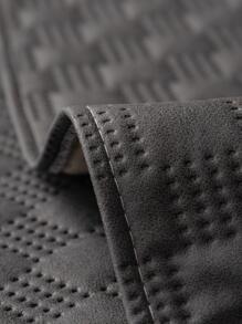 1入組素色沙發巾 - 深灰色 - 查看 3