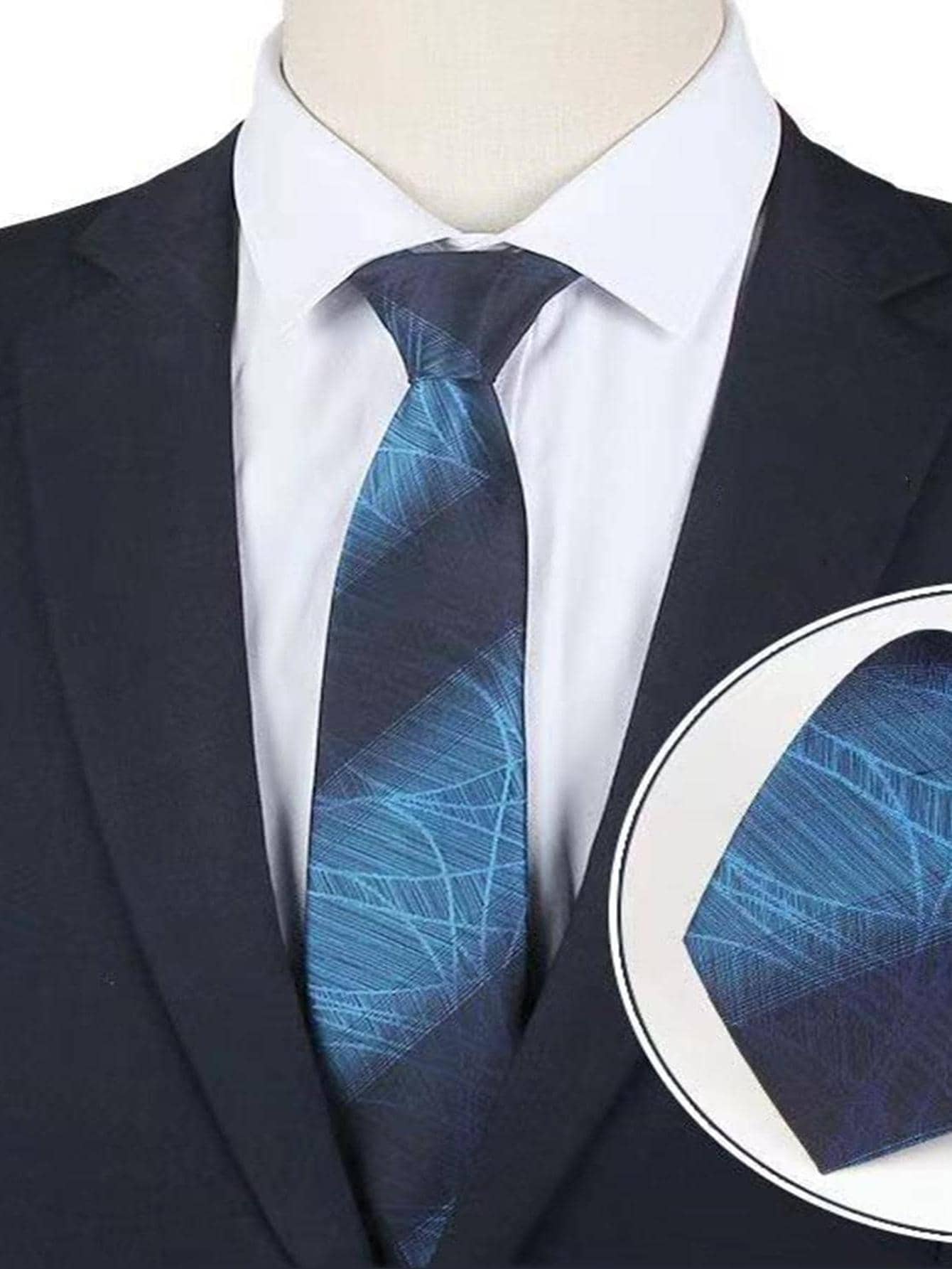 Corbata para hombres - azul real - Ver 1