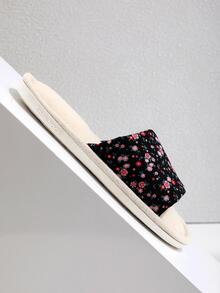 女性碎花家庭度假滌綸臥室拖鞋 - 彩色 - 查看 7