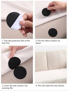 10pcs Non-slip Carpet Sticker - White - View 2