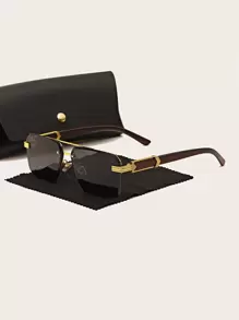 Gafas de moda con montura geométrica para hombre, gafas de sol vintage, accesorios de playa, gafas de sol para el verano, la playa, actividades al aire libre y viajes